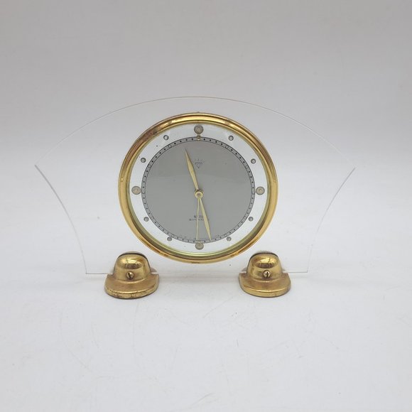Diamond Shanghai Mechanical Desk 8 Day Alarm Clock -Working - Picture 1 of 11